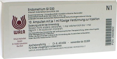 ENDOMETRIUM GL D 30 Ampullen