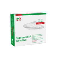 SUPRASORB P sensitive PU-Schaumv.border 7,5x7,5cm